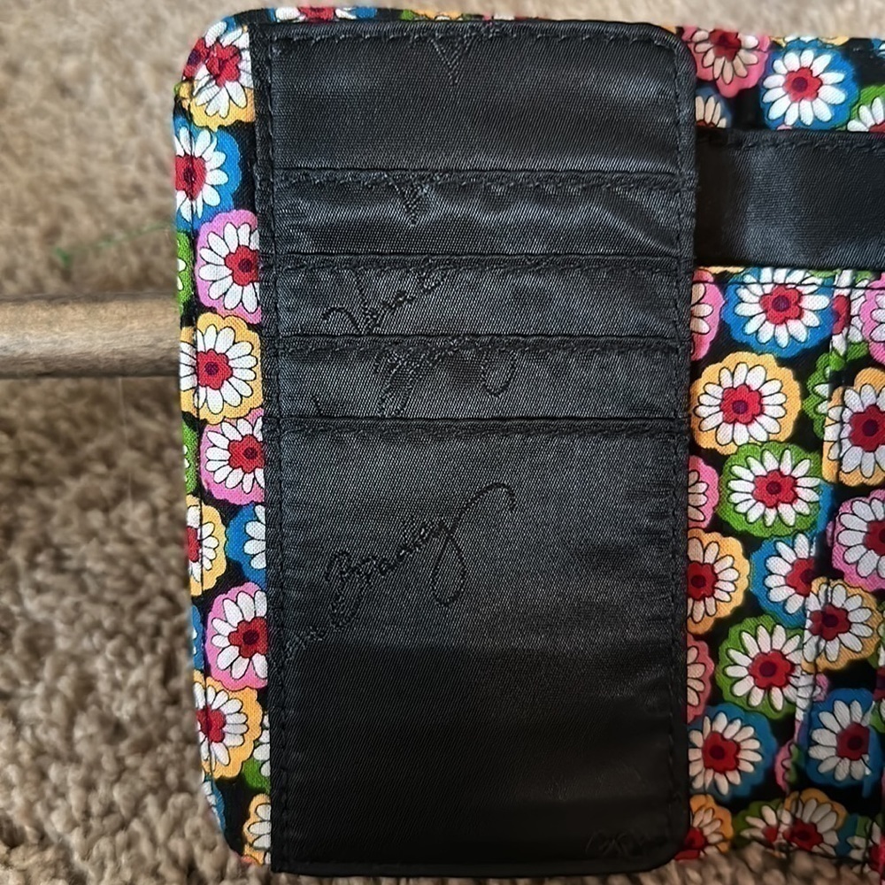 Vera Bradley Cotton Paisley trifold wallet - Picture 9 of 10